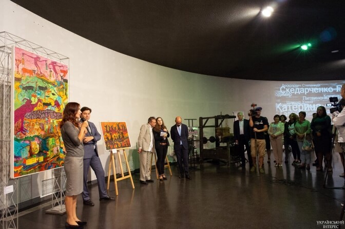 Kyiv, 18 settembre 2018: le opere di Never Forget al Museo Nazionale dell'Holodomor-Genocidio